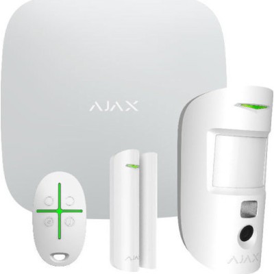 Ajax Hub Starter Kit Cam ασύρματου συναγερμού Λευκό