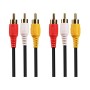 ΚΑΛΩΔΙΟ AV 3-RCA ΣΕ 3-RCA GOLD HIGH QUALITY 1.8m