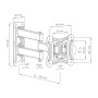 NXT 272 Βάση τοίχου για τηλεοράσεις 13''-27'' έως 25kg 