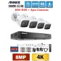 ANNKE SET DT81DP 4K 5σε1 DVR 8ch + 4 CAM ΕΞΩΤΕΡΙΚΕΣ CR1BL 4K 2.8mm