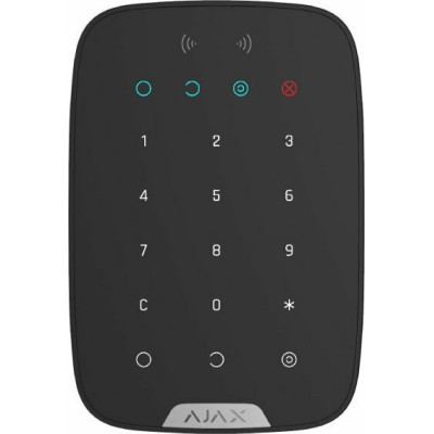 Ajax KeyPad Plus Ασύρματο πληκτρολόγιο Μαύρο