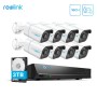 Reolink Set 4K RLK16-810D8-A NVR 16ch + 8 bullet κάμερες εξωτερικού χώρου + 3 TB HDD