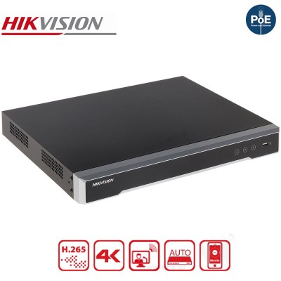 HIKVISION NVR DS-7616NI-I2/16P 12MP Δικτυακό Καταγραφικό 16 IP POE 