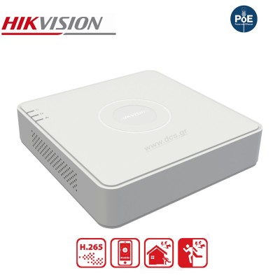 HIKVISION DS-7104NI-Q1/4P Δικτυακό καταγραφικό 4 IP POE