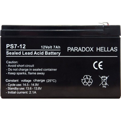 Μπαταρία συναγερμού Paradox Hellas PS 7-12 12V/7Ah