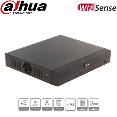 DAHUA XVR5104HS-4KL-I2 Καταγραφικό 4 Καναλιών & 4 IP AI WizSense