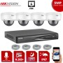 HIKVISION IP SET 5MP DS-7604NI-K1/4P + 4 IP ΚΑΜΕΡΕΣ ANNKE I51DN 2.8mm VandalProof με μικρόφωνο