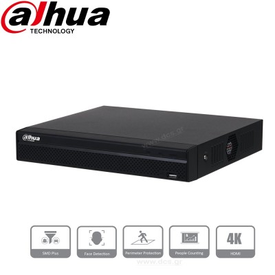 DAHUA NVR4104HS-P-4KS2/L 8MP Δικτυακό Καταγραφικό 4 IP POE