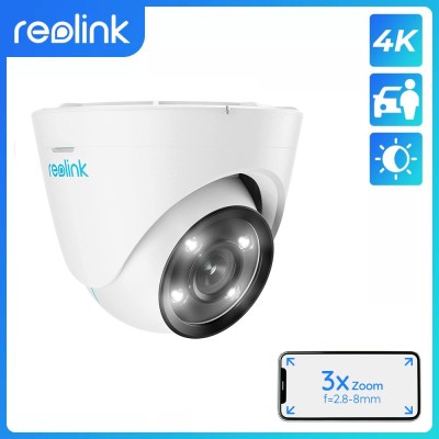 REOLINK RLC-833A 2.8mm~8mm motorized 4K smart dome camera 3x optical zoom  Color Night Vision POE