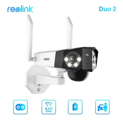 Reolink Duo 2  6ΜP κάμερα μπαταρίας Wifi με διπλό φακό - Smart P/N: RDUO2