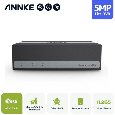 ANNKE DT81BG Καταγραφικό DVR 8 καναλιών + 2 IP 4MP, με ενσωματωμένο SSD 512GB, πολύ μικρoύ μεγέθους