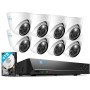 Reolink Set 12MP RLK16-1200D8-A NVR 16ch + 8 dome κάμερες εξωτερικού χώρου + 4 TB HDD