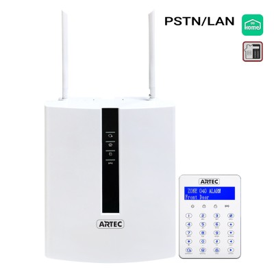 ARTEC AR-88 Pro  Κεντρικός πίνακας PSTN/LAN SET White Keypad 16 ενσύρματες ζώνες και 64 ασύρματες ζώνες