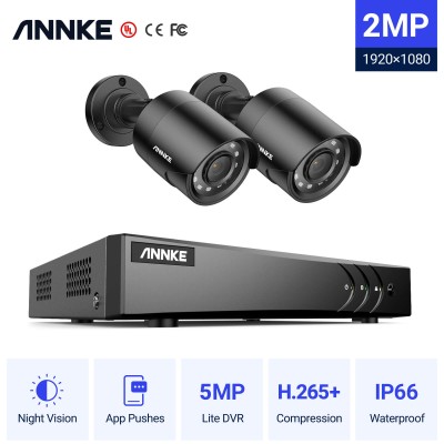 ANNKE SET 2MP DW41JD 4ch + 2 ΚΑΜΕΡΕΣ C51BH με Full SET