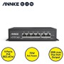 ANNKE SW015 4 Ports Fast  Ethernet/ 2 Fast Ethernet Uplink Port POE Switch 96W