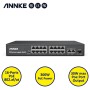 ANNKE SW013 16 Ports Giga Ethernet/ 2 Giga Ethernet Uplink Port POE Switch 300W