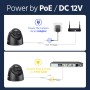 ANNKE I51EH Black 3K 2.8mm IP POE dome camera με μικρόφωνο Smart Dual Light ( IR & NightChroma)