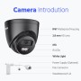 ANNKE I51EH Black 3K 2.8mm IP POE dome camera με μικρόφωνο Smart Dual Light ( IR & NightChroma)