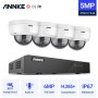 ANNKE IP SET 5MP N48PBB  + 4 IP ΚΑΜΕΡΕΣ ANNKE I51DN 2.8mm VandalProof με μικρόφωνο P/N: N48PBB4I51DN