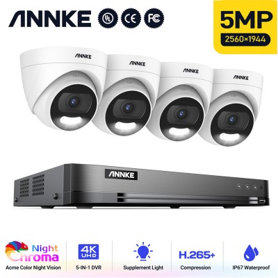 ANNKE SET 4K D941BB 5σε1 DVR 4ch 4K  + 4 CAM ΕΞΩΤΕΡΙΚΕΣ CR1CL 5MP 2.8mm NightChroma 