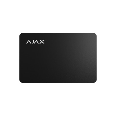 Ajax Pass Black Κάρτα για ανέπαφη λειτουργία συστήματος Αjax μαύρο