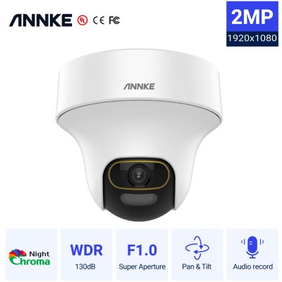 ANNKE C51BX 2.8mm Pan & Tilt  Dome Camera 2MP  Colorvu Built-in Microphone