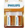 PHILLIPS LongLife D Μπαταρία αλκαλική D Zinc chloride R20 1.5V