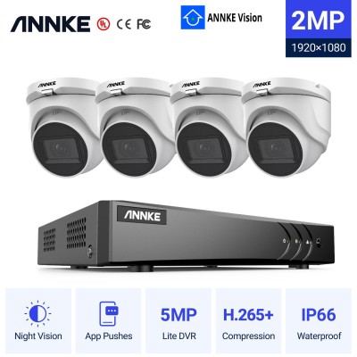 ANNKE DW41JD 4CH 5MP DVR + 4 CT1GY 2MP 2.8mm DOME ΕΞΩΤΕΡΙΚΕΣ FULL SET