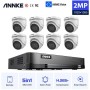 ANNKE DT61BS 16CH 2MP DVR + 8  CT1GY 2MP 2.8mm  DOME ΕΞΩΤΕΡΙΚΕΣ FULL SET