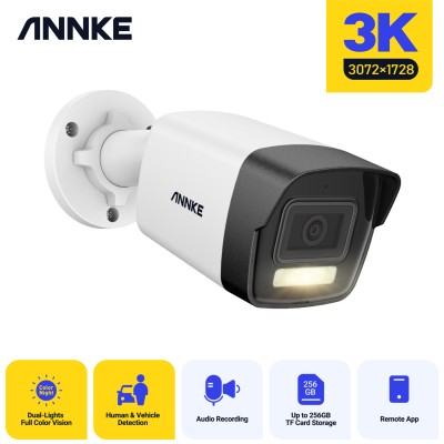 ANNKE I51EL 3K 2.8mm IP POE bullet camera με μικρόφωνο Smart Dual Light ( IR & NightChroma)