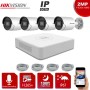 HIKVISION IP SET 2MP DS-7104NI-Q1/4P + 4 IP ΚΑΜΕΡΕΣ DS-2CD2023G2-IU Poe SET