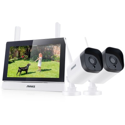 ANNKE SET DIY N44WET+ I71GK*2  WIFI NVR με οθόνη 7" 5MP 4ch +2 WIFI 3ΜP με ήχο εξωτερικές κάμερες 