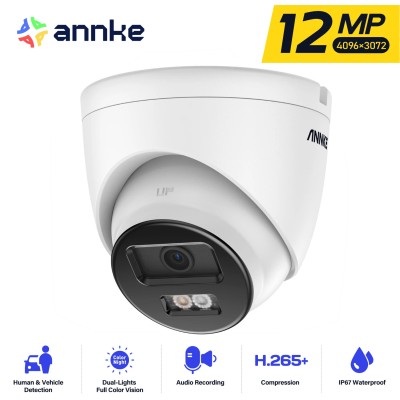 ANNKE I91DN 2.8mm 12MP IP Dome camera POE built-in microphone