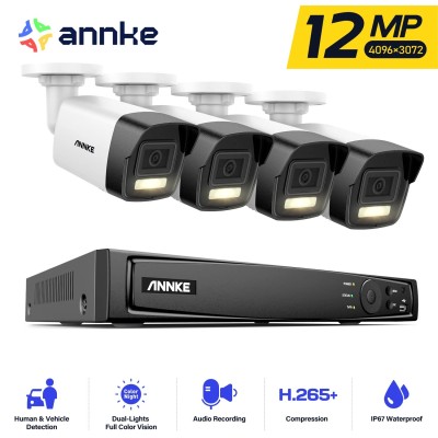 ANNKE SET 12MP N48PAW POE NVR 8IP + 4 CAM ΕΞΩΤΕΡΙΚΕΣ I91DD 12MP 2.8mm PN: N48PAW4I91DD