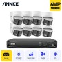 ANNKE SET 5MP N48PAW POE NVR 8 IP + 8 κάμερες I51DX διπλού φακού με 180 μοίρες γωνία θέασης