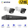 ANNKE SET 5MP N44PAM POE NVR 4 IP + 2 CAM I91DD 12MP με μικρόφωνο Smart Dual Light  2.8mm