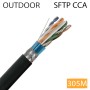 ΚΑΛΩΔΙΟ SFTP CAT6 PET 305M CCA για εξωτερικό χώρο μαύρο DCS-SFTP-PET-CAT6-305