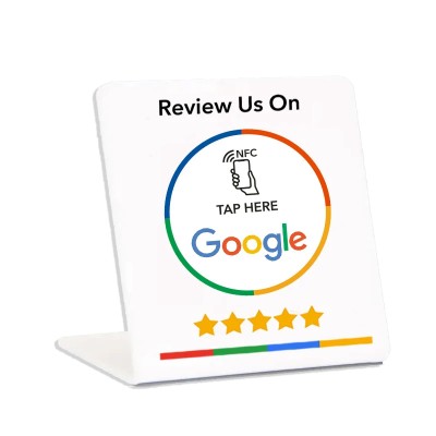 Google Review Stand NFC προγραμματιζόμενο σταντ για αξιολογήσεις στην Google