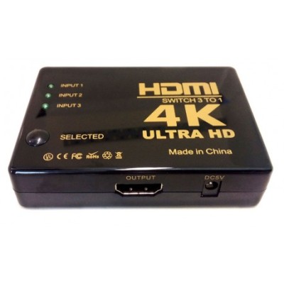 HDMI SWITCH 3 X 1  4K ULTRA HD