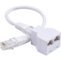 ADAPTOR RJ45 “ΜΕ ΚΑΛΩΔΙΟ” (20cm) UTP CAT5e 1 ΑΡΣΕΝ. ΣΕ 2 ΘΗΛ. (ΠΑΡΑΛΛΗΛΑ)